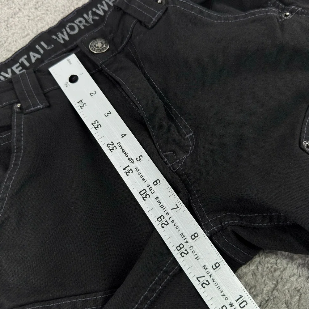 Dovetail Workwear The Maven Slim Black Cordura Utility Work Pants Womens 28x30 - Picture 9 of 13